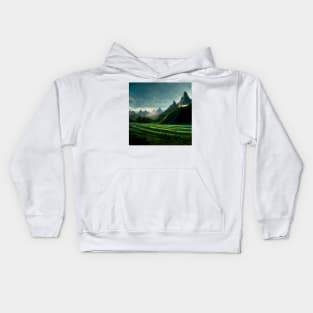 Rice fields in Asia Kids Hoodie